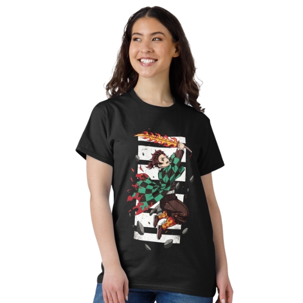 Demon Slayer - Fighter Tanjiro TTPM0104 T-shirt 2 - Demon Slayer Shop Demon Slayer - Fighter Tanjiro TTPM0104 T-shirt - Image 2