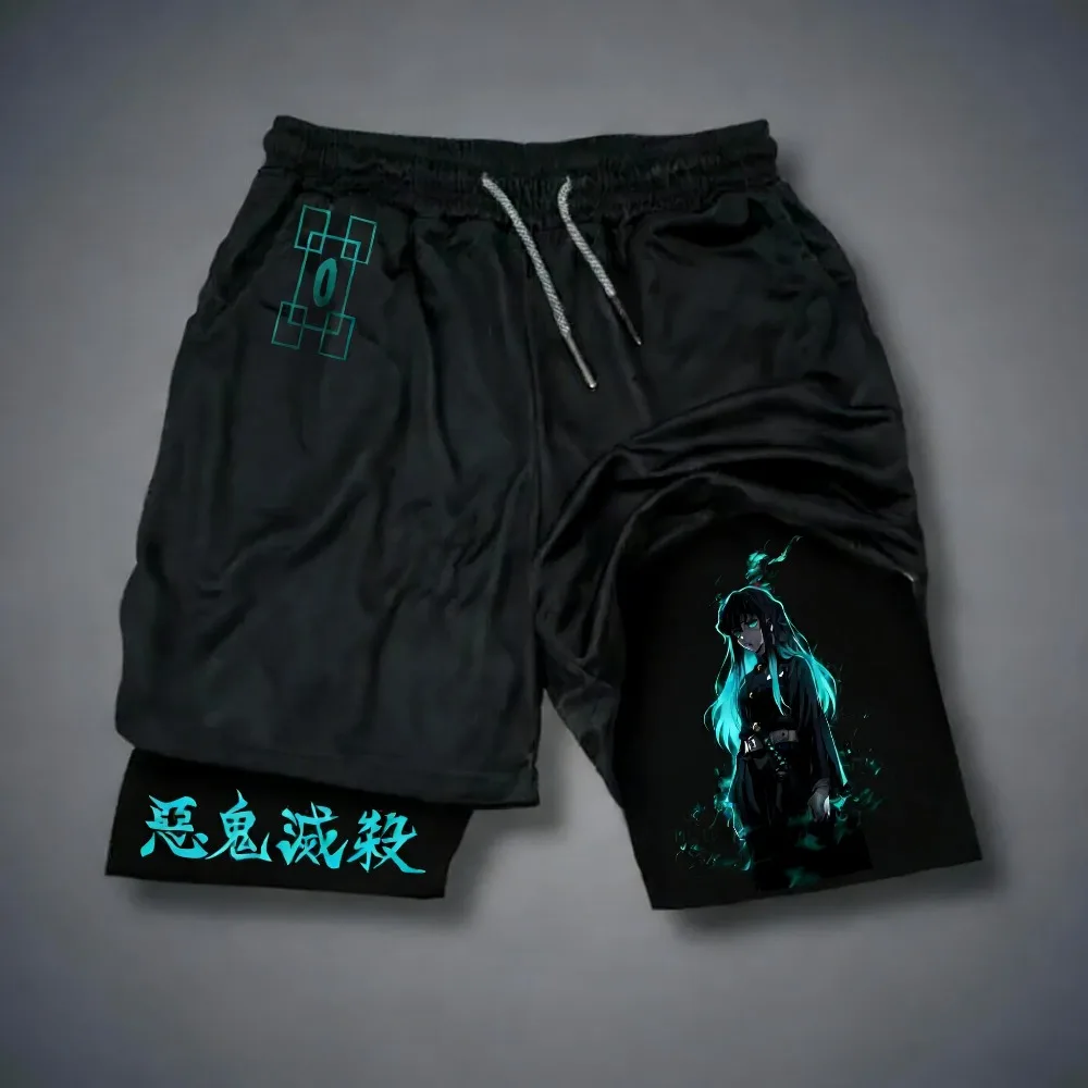 Demon Slayer Tokitou Muichirou 2026 Summer New Harajuku PTTT2503 Sports Shorts
