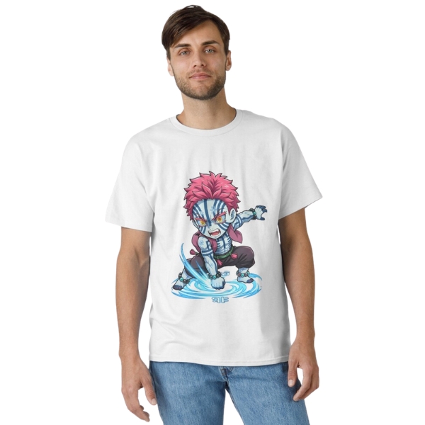 Demon Slayer - Akaza Chibi TTPM2703 T-shirt 2 - Demon Slayer Shop Demon Slayer - Akaza Chibi TTPM2703 T-shirt - Image 2