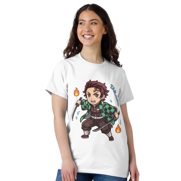 Demon Slayer - Tanjiro Kamado Chibi TTPM3003 T-shirt 3 - Demon Slayer Shop Demon Slayer - Tanjiro Kamado Chibi TTPM3003 T-shirt - Image 3